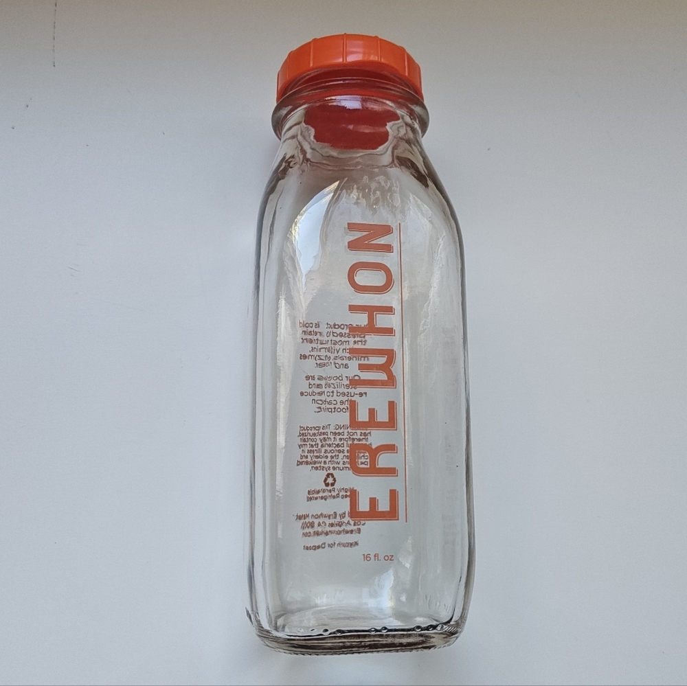 Erewhon Glass Juice Milk Bottle